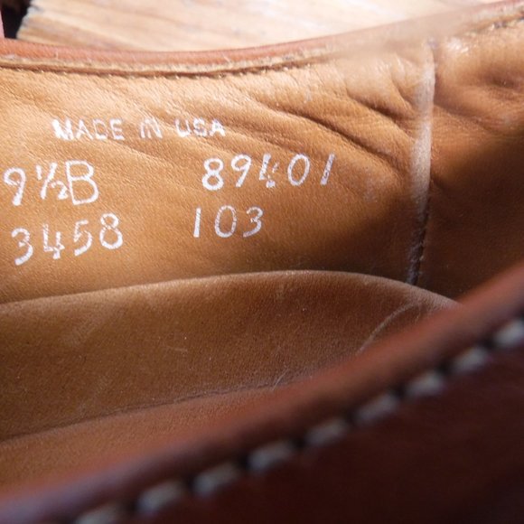 Allen Edmonds Brown Leather Mens 9.5 B Narrow main image 7